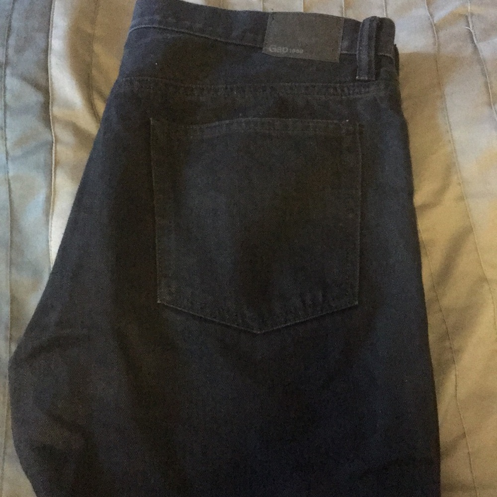 Gap slim black jeans 34x30